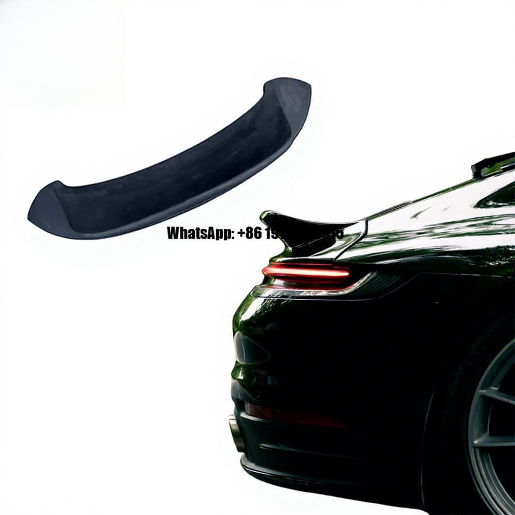 Fiber Glass Rear Trunk Wing for Porsche 911 992 Carrera Carrera S Tail Wing Rear Spoiler Lip Wings 2019-2022