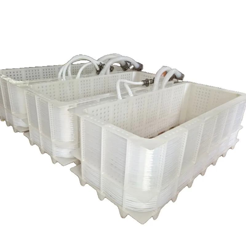 Electroplating oxidation equipment, heating and cooling integrated heat exchanger, square Teflon heat exchanger