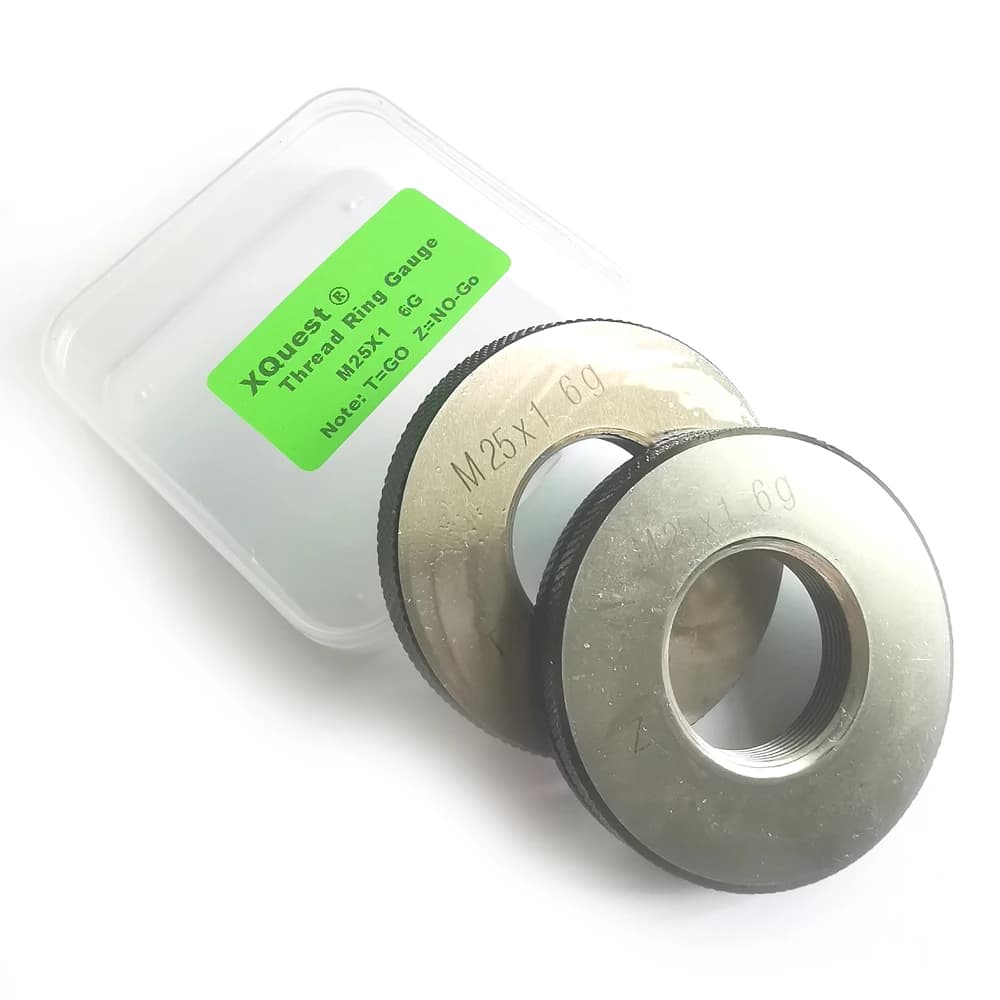 6G Right Metric Thread Ring Gauge M25 T Z Go Nogo Fine Screw Thread Gauges Threaded Ring Tools M25X3 M25X2 M25X1.5 M25X1X0.75