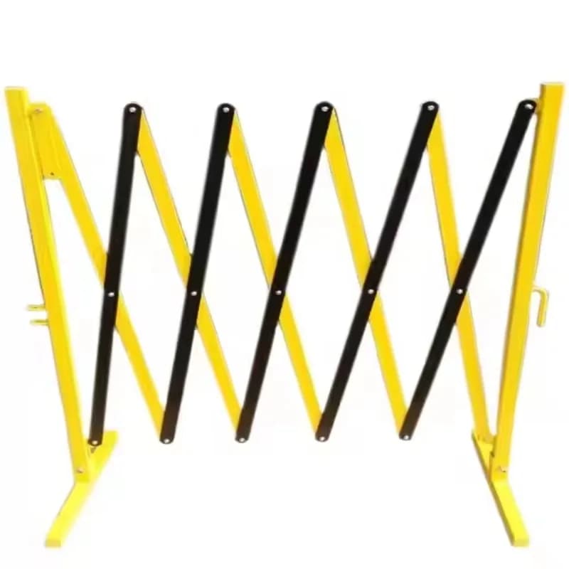 【Durable Using】Custom Portable Crowd Temporary Wheel Traffic Road Safety Retractable Steel Barrier Aluminum Expandable Barrier