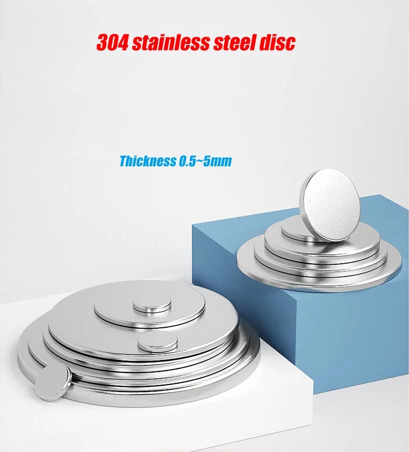 304 Stainless Steel Disc, Stainless Steel Circular Plate, 0.5-5mm Thick Circular Metal Sheet