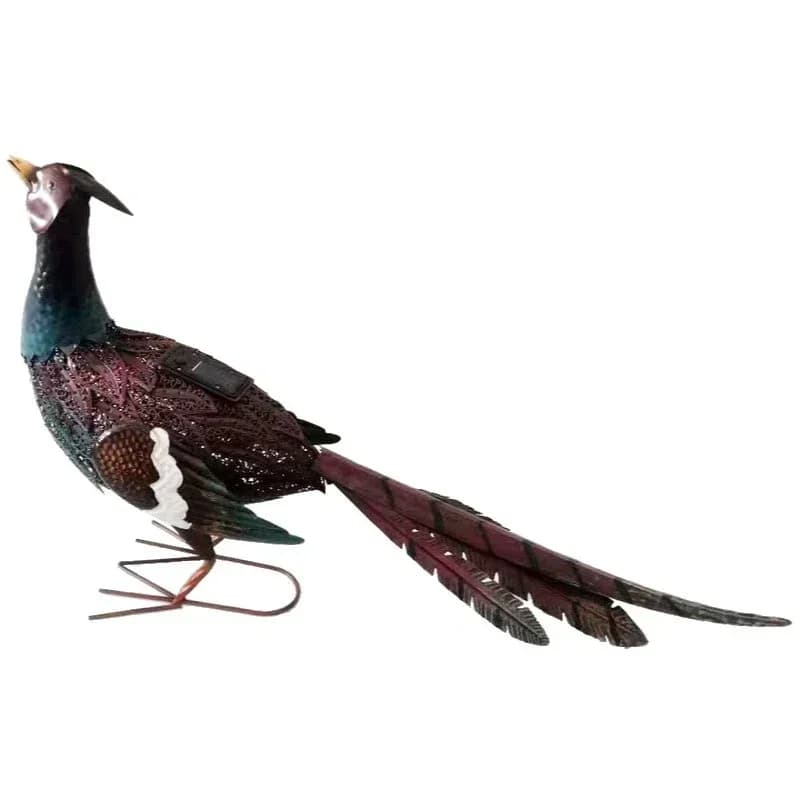 Outdoor solar light decoration, garden animal statues, wrought iron painting