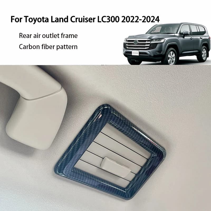 For Toyota Land Cruiser 300 LC300 2022 2023 2024 Land Cruiser Roof Air Conditioner Vent Frame Decorative Sticker