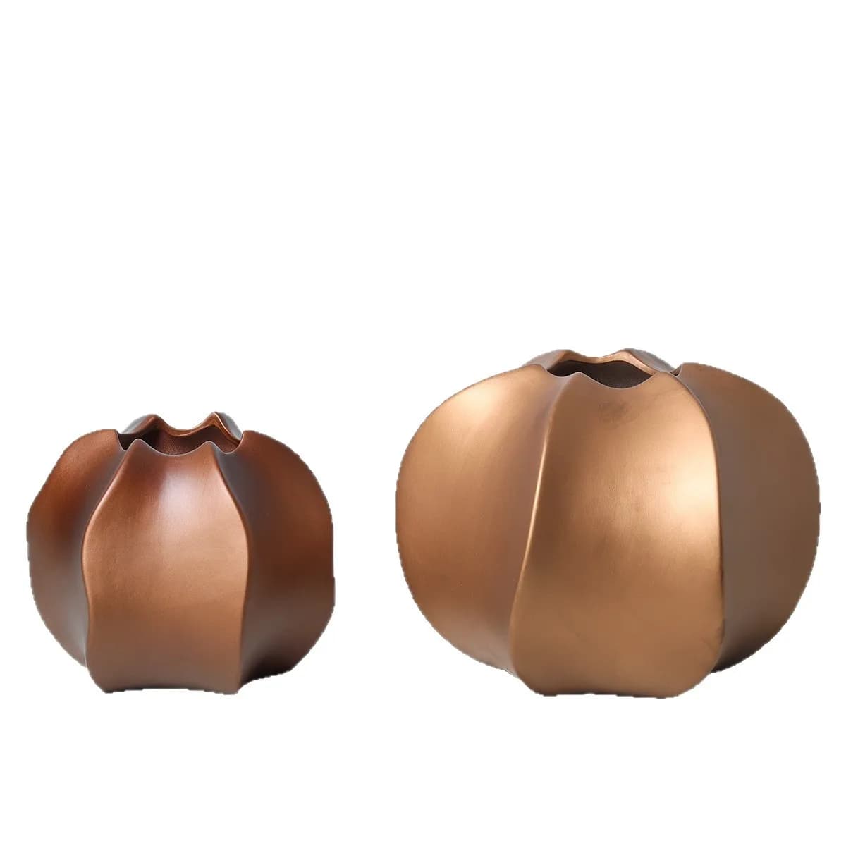 bronze carambola fruit ceramic vase flower arrangement flower arrangement living room dining room study bedroom accessories