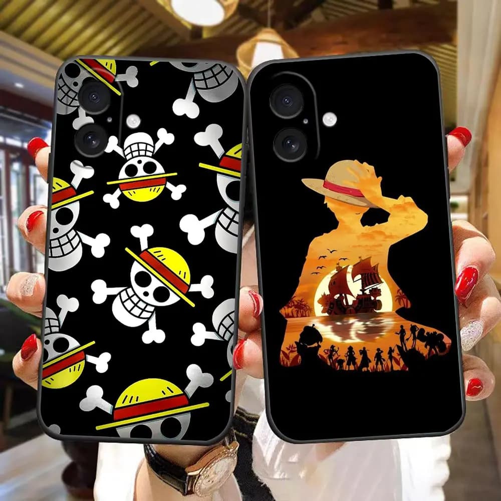 Phone Case For Iphone Apple 17 17E AIR 16E 16 15 14 8 7 Plus 13 12 11 XR Pro Max SE4 TPU Case Shell Cover Luffys Zorro ACE Sanji