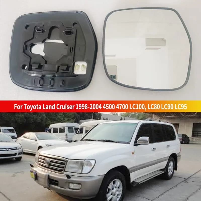 For Toyota Land Cruiser 1998-2004 4500 4700 LC100, LC80 LC90 LC95 Vue Grand Angle, Heat the Rearview Mirror Pieces