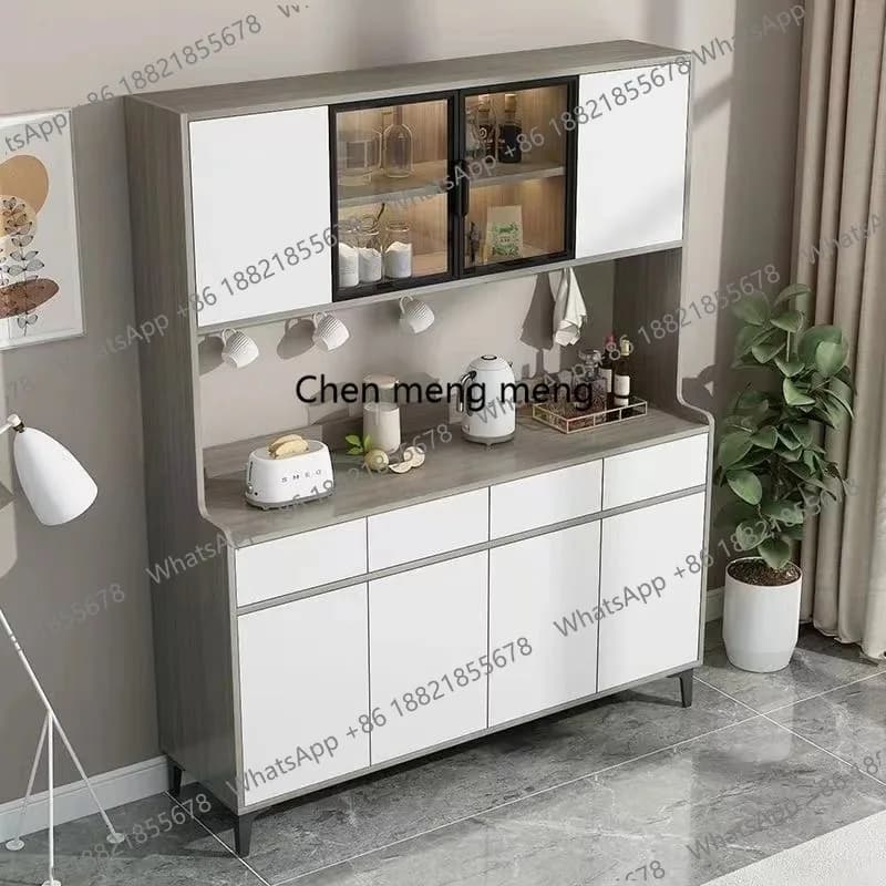 Living Room Wall-Mounted Tall Cabinet Sideboards Kitchen Cabinet  Kitchen Shelf  Modern Simple Integrated Wall Household Storage