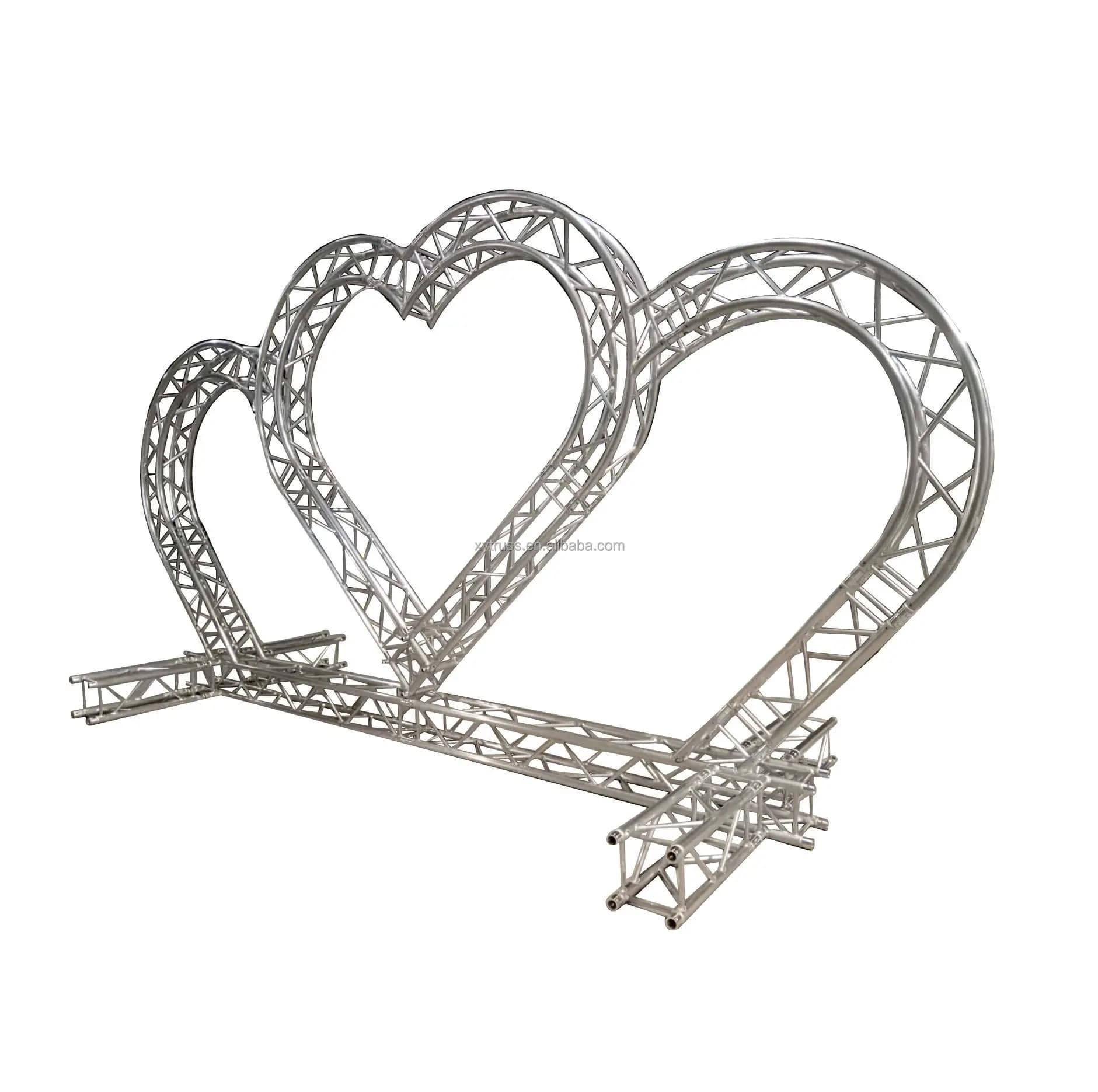 【Direct Factory Sale】Factory Supply Truss Stainless Steel Heart-shaped Arc Climbing Special-shaped Wedding Heart Shaped Backgrou