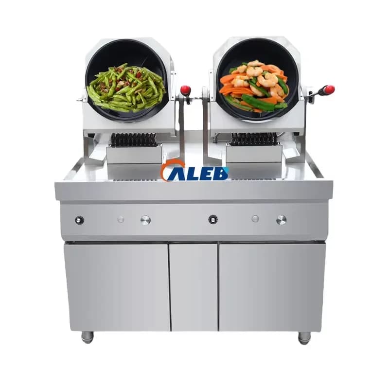 YWM Certificate High-Power Automatic Wok Machine for Home Kitchen Self-Automatic Rotating Pot Cooking Equipment Commercial