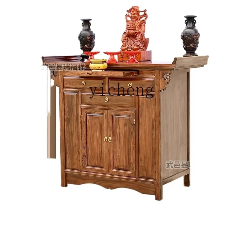 new Chinese-style table incense case household Buddhist platform, Shentai Buddhist cabinet, God of Wealth cabinet,