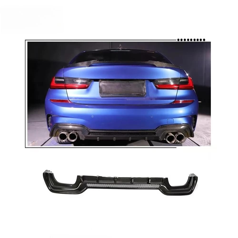 Carbon Fiber G20 Rear Diffuser Lip for B-MW G20 330i G28 Sedan 2019-2020