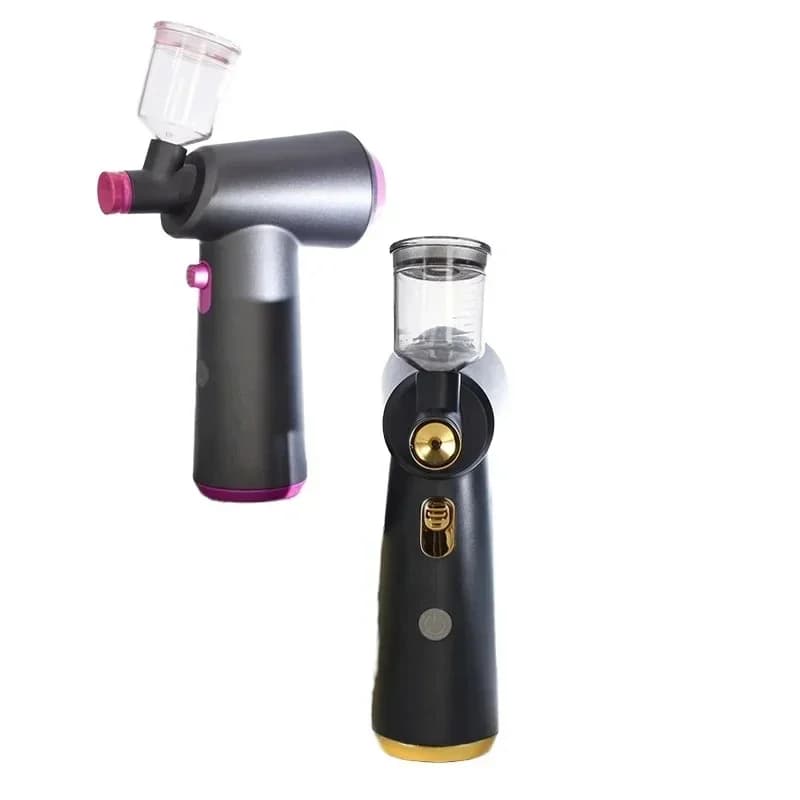 Rechargeable Barber Air Brush Kit for Hairline Enhancement and Beard Retouching for Cake Decorations and Art Paintings