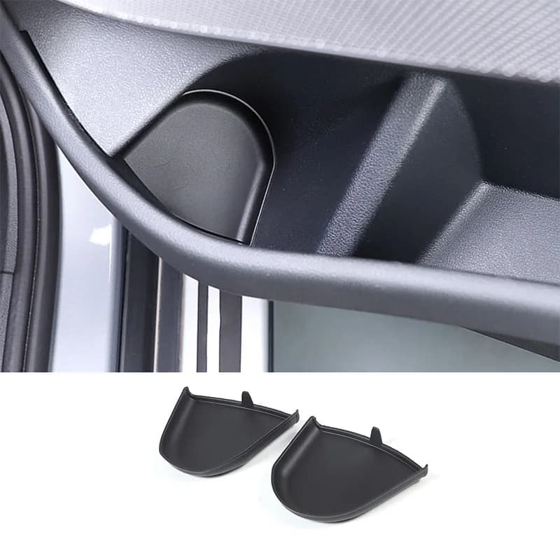 For 2019-2023 BMW X5 G05 TPE Black Car Styling Car Rear Door Water Cup Groove Mat Car Interior Decoration Accessories 2Pcs