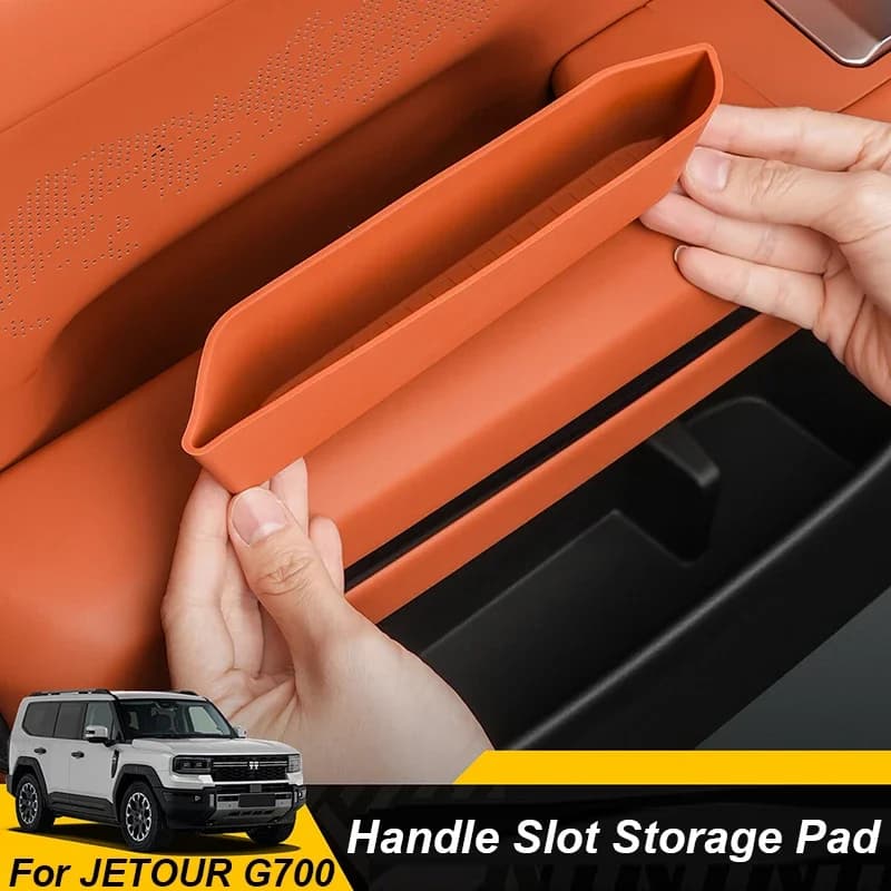 For JETOUR G700 2025+ 4 Doors Handle Storage Box Silicone Door Groove Mat Storage Box Interior Upgrade Car Accessories 4PCS