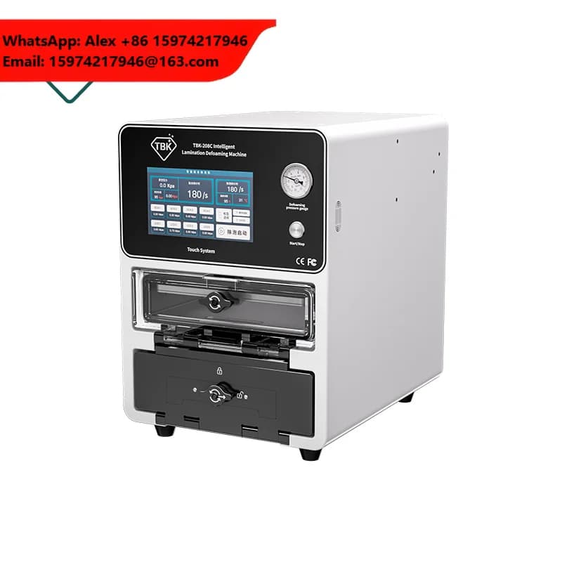 TBK 208C Intelligent Automatic OCA Lamination Machine Bubble Remover Defoaming Tool For Edge Curved Screen Refurbish
