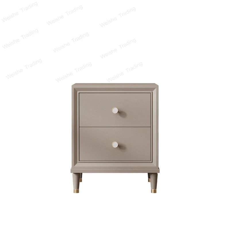 American light luxury solid wood bedside table Modern simple drawer cabinet Bedroom locker Storage cabinet Bedside cabinet