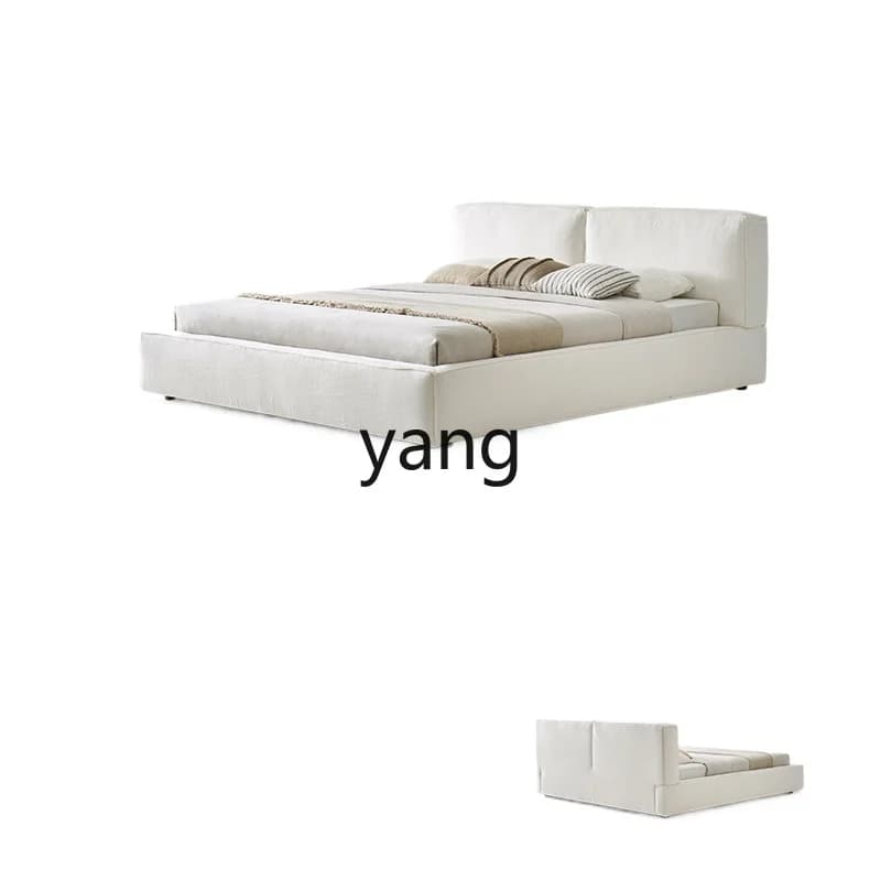 LMMart bed floor-to-ceiling simple modern tatami master bedroom double soft bed