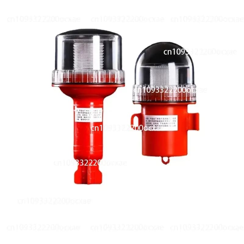 Marine LED Solar Navigation Beacon Light Sailing Navigation Signal Light Three-color Flash Positioning Light Night Warning