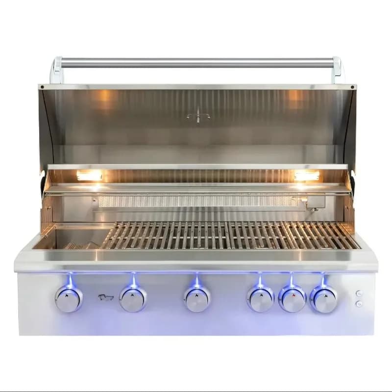 New Arrival 5-Burner Stainless Steel Commercial  BBQ Grill Large Outdoor Kitchen Built with Easy Cleaning Features