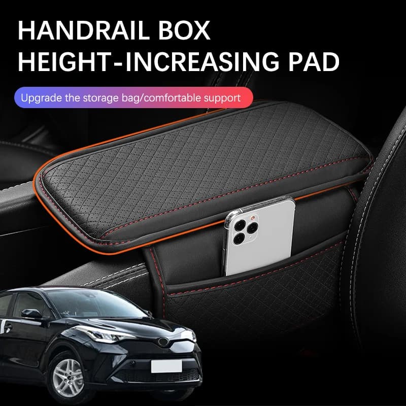 Car Arm Rest Cushion Center Console Protection Cover Auto Armrest Box Pad Storage Pocket For Toyota CHR C-HR