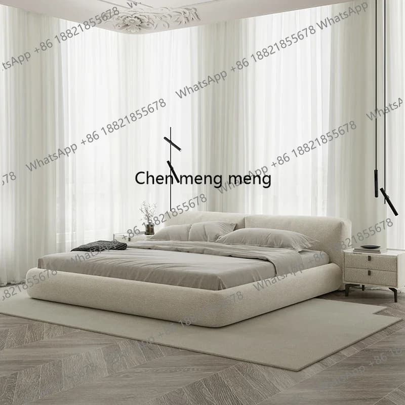 Italian Queen Adult Double Bed Designer Europen Air Frames Double Bed Bedroom Luxury Wooden Letto Matrimoniale Home Furniture