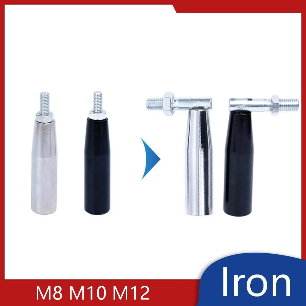 Foldable Handle M8 M10 M12 Threaded Mounting with Nuts for Lathe Machine Tool Handwheels