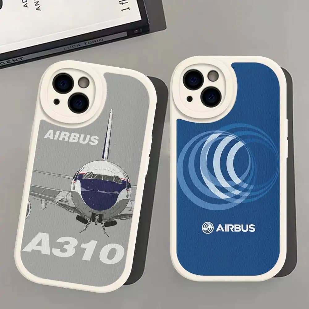 A-Airbus Logo Phone Case For IPhone 16 15 14 13 12 11 Pro Max Plus Shockproof Leather Cover