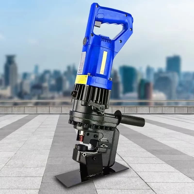 Small Electric Punching Machine Made in China, Portable Round Hole and Slotted Hole Punching Machine