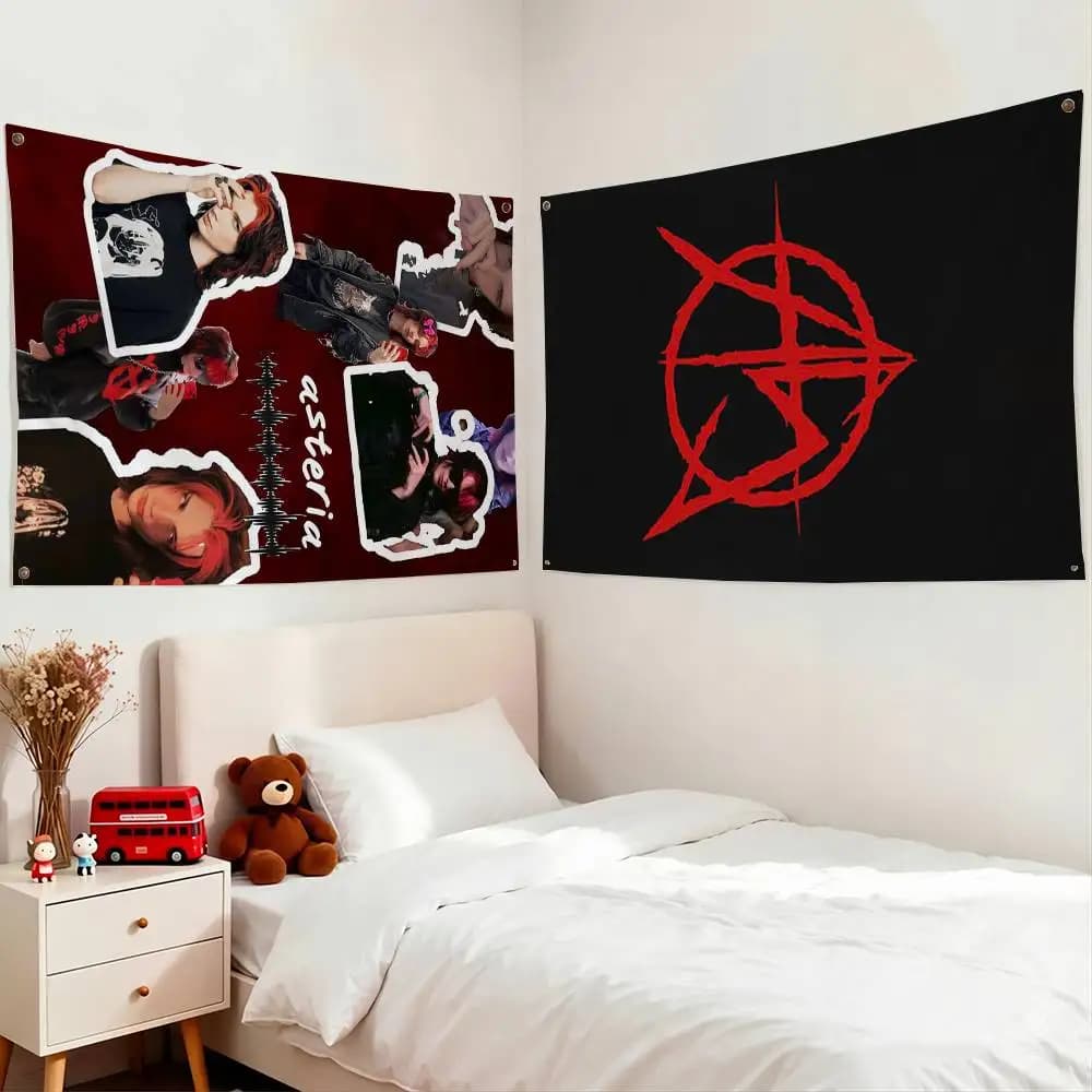 Asteria K-Kets4eki PARTY4LIFE Flags for Bedrooms Home Decor Items Outdoor Decors Garage Decoration Flaga