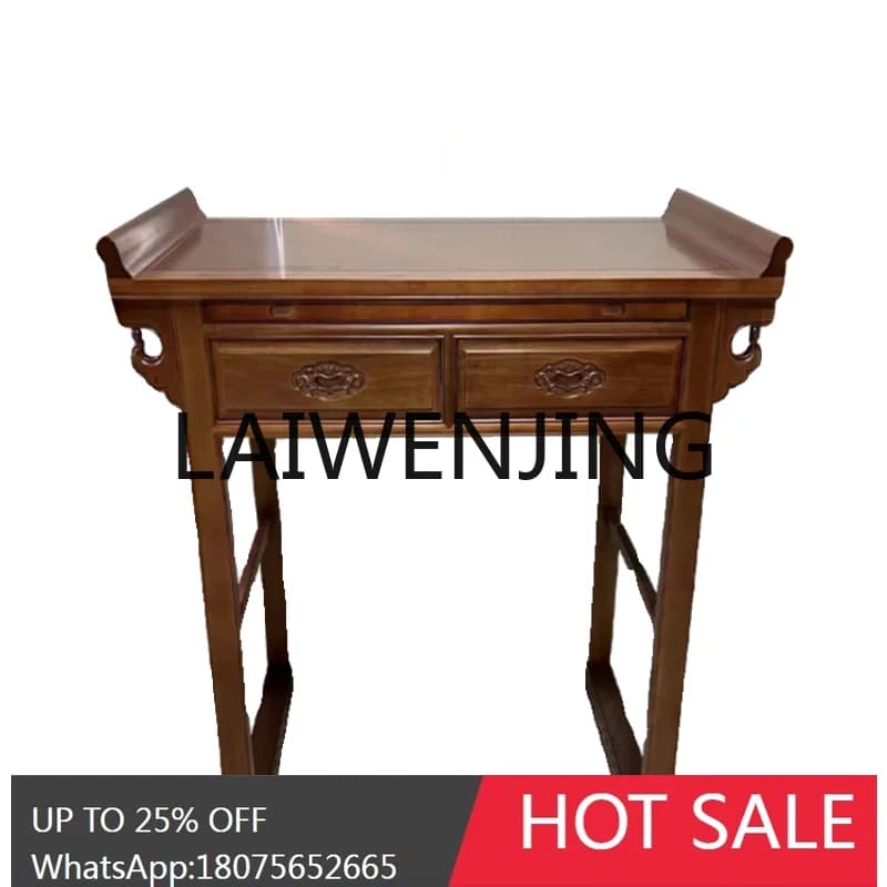 RWJ Buddha Shrine Incense Burner Table Buddha Table New Chinese Style Altar Buddha Cabinet God of Wealth Tribute Table