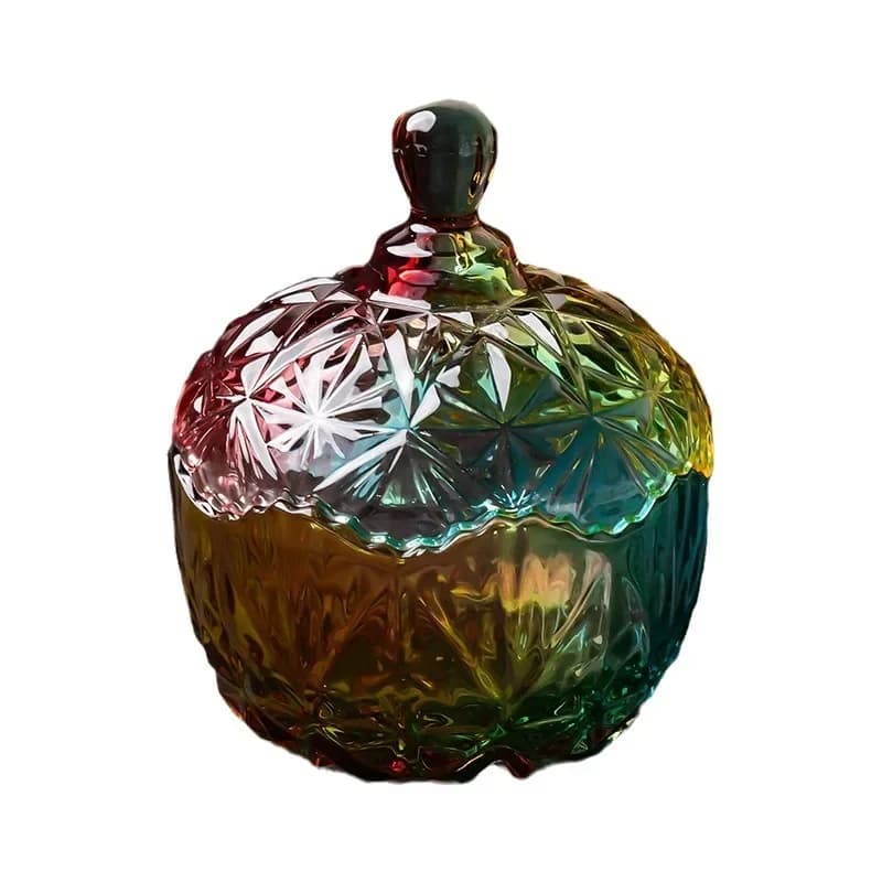 Glass bowl, white crystal degaussing gravel diffuser, jewelry storage box.