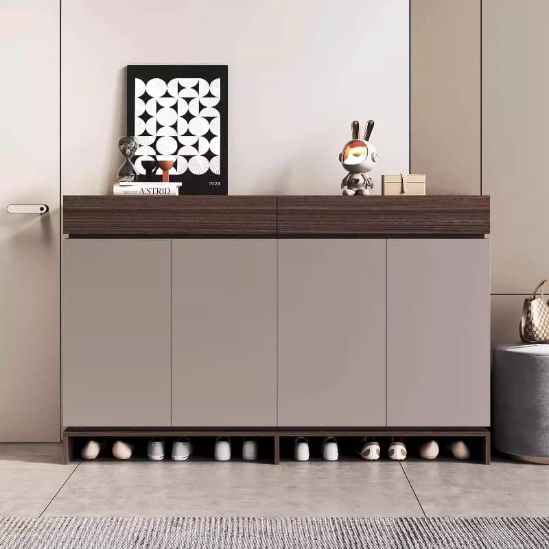 *-*luxury Slippers Organizer Organizer Shoe Rack Narrow Storage Cabinet Display Models Upper Cabinet Ultra Thin Shoe Cabinet Mod