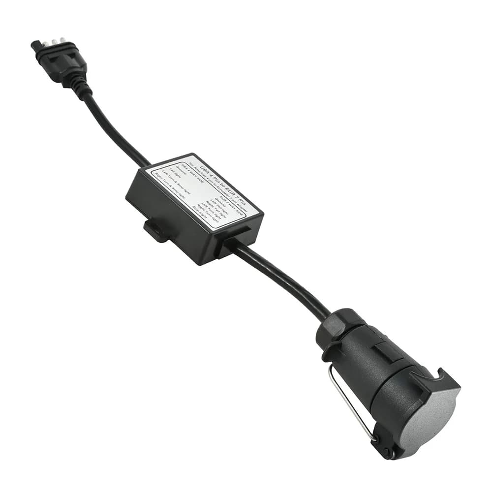 1pc Trailer Light Converter American Style 4‑Way Vehicle Plug To A 7‑Pin European Adapter for Caravan Boat Trailer Bike Carriers