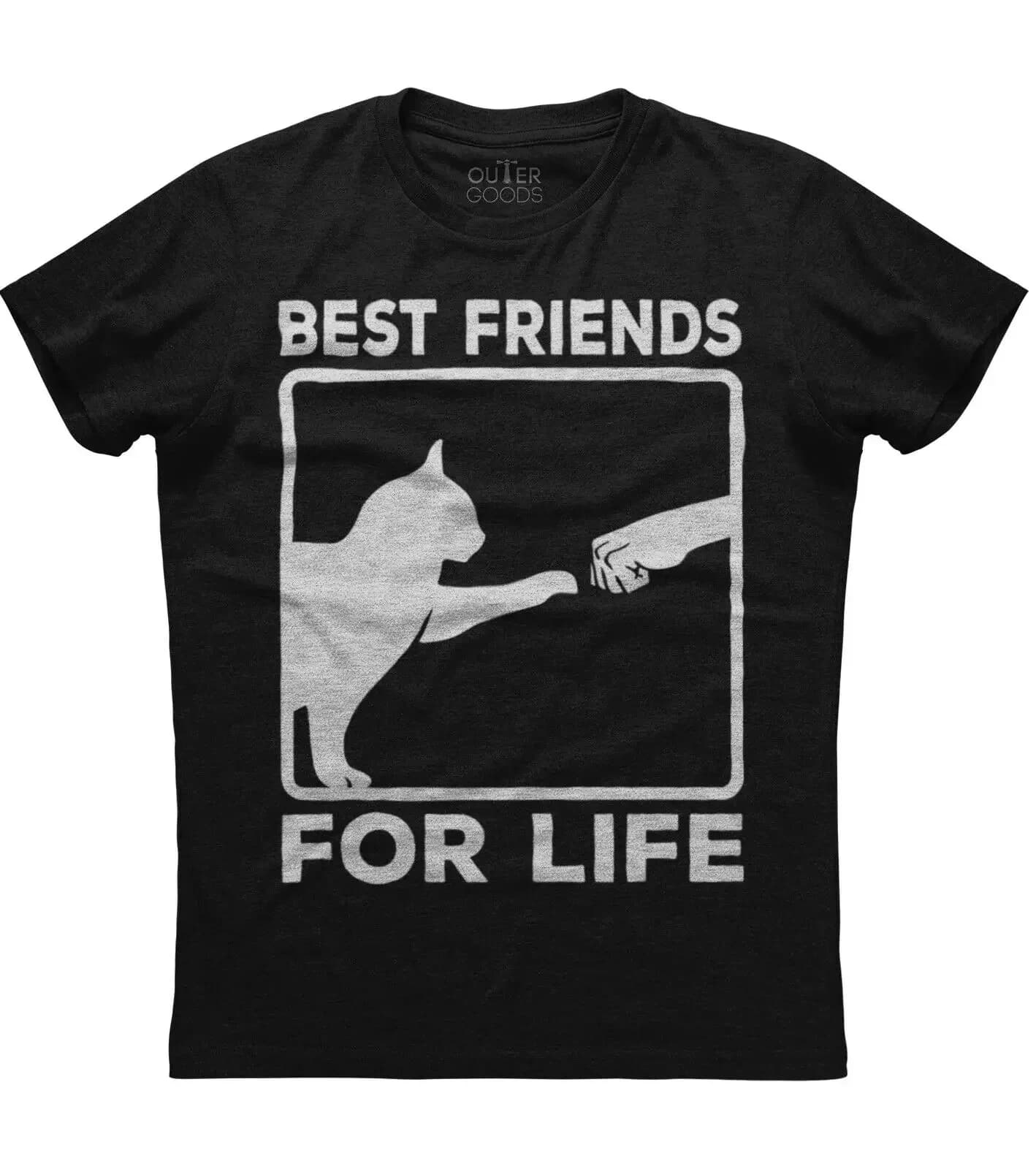 Best Friends for Me.  Funny Cat Lovers Graphic Phrase Printed T-Shirt. Summer Cotton O-Neck Short Sleeve Mens T Shirt New S-3XL