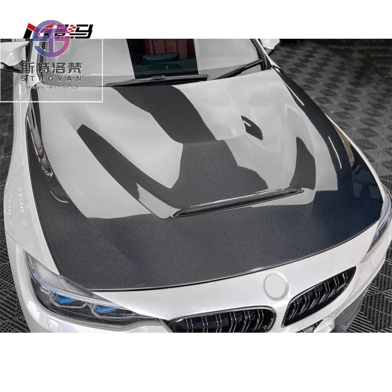 Carbon Fibres Gts Front Bonnet Hood for   3 Series 4 Series F80 F82 M3 M4 F30 F32 F33 F36 F34 Engine Cover