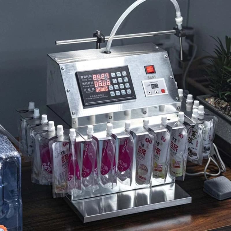 Filling machine, high temperature resistant automatic self-standing suction nozzle bag quantitative distribution