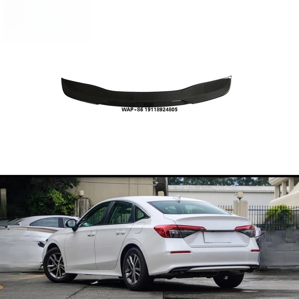 Carbon Fiber Rear Trunk Spoiler Wing for  11th 2022 2023 Accessories