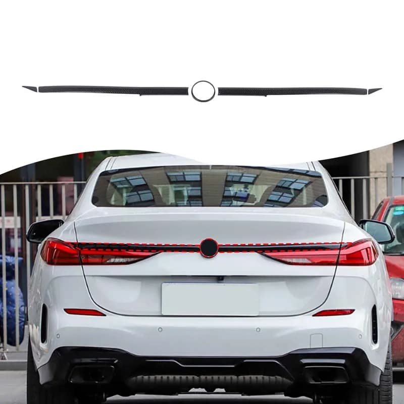 Car Rear Trunk Lid Trim Strip ABS carbon fibrer Tailgate rear marking strip Accessories Suitable for BMW 2 Series F44 2020-2024