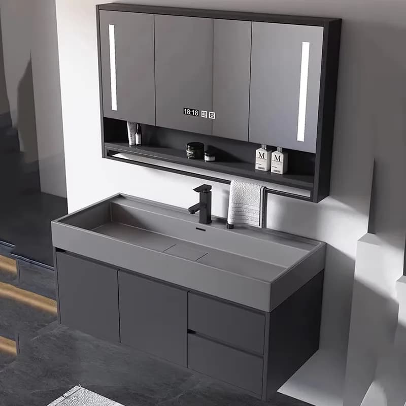 Solid Wood Bathroom Cabinet Undersink Washroom Modern European Bathroom Cabinet Small Storage Meuble Salle De Bain Furniture