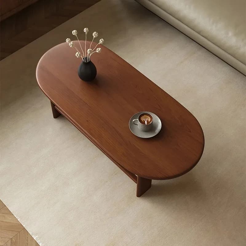 Wooden Center Coffee Table Decoration Nordic Designer Clear Professional Coffee Table Waterpoor Mesas Bajas Trendy Furniture