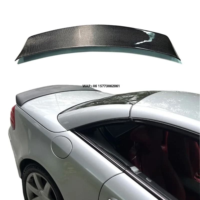 Car Accessories for R230 SL Model Carbon Fiber MIsha Style Rear Spoiler for  SL300 SL55 SL500 SL63 Rear Trunk Wing