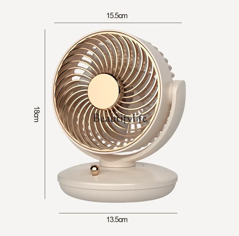 2 Shaking head mini fan charging long battery life portable usb desktop fan