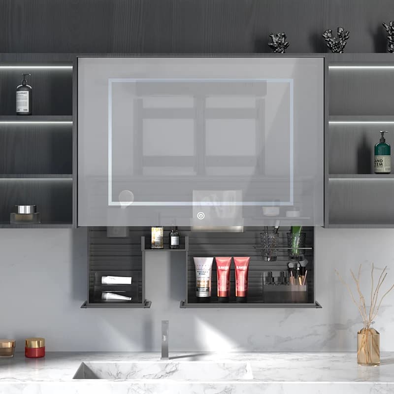 cabinet vertical lift pull basket electric intelligent voice touch control pull down automatic seasoning pull basket cabinet