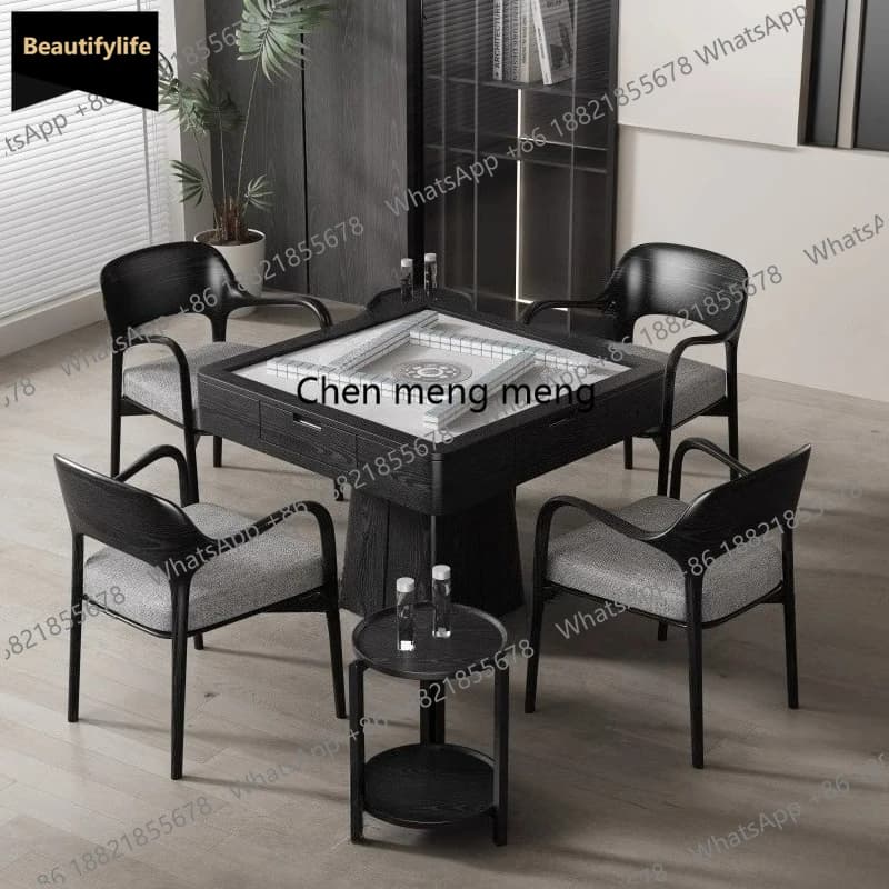 Q181 Modern Minimalist Automatic High-End Mahjong Table Nordic Chess Card Room Electric Mahjong Guandan Game Tables Furniture
