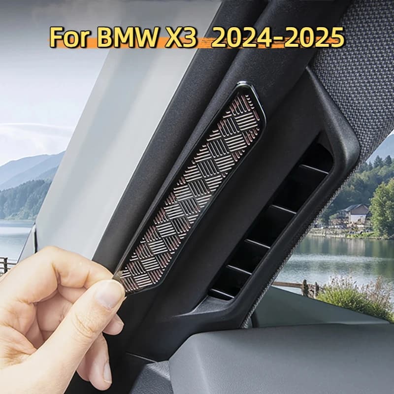 For BMW X3 G45 G48 2024-2025 Car A-pillar Air Conditioning Outlet Dust Cover Interior Protection Decoration Sticker Accessories
