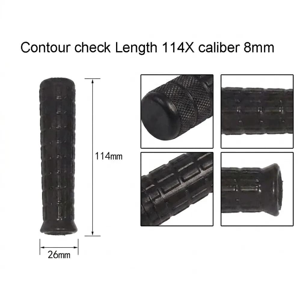 2 Rubber Handle Covers for Wheelbarrow Round Tubes Engineered to Fit Standard 8mm to 42mm Diameter Tube Applications
