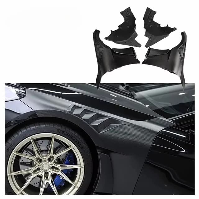 For BMW G87 M2 Dry Carbon Fiber N Fender Body Kit BMW M2 G87 Alpha N Style Dry Carbon Fiber Side Fender