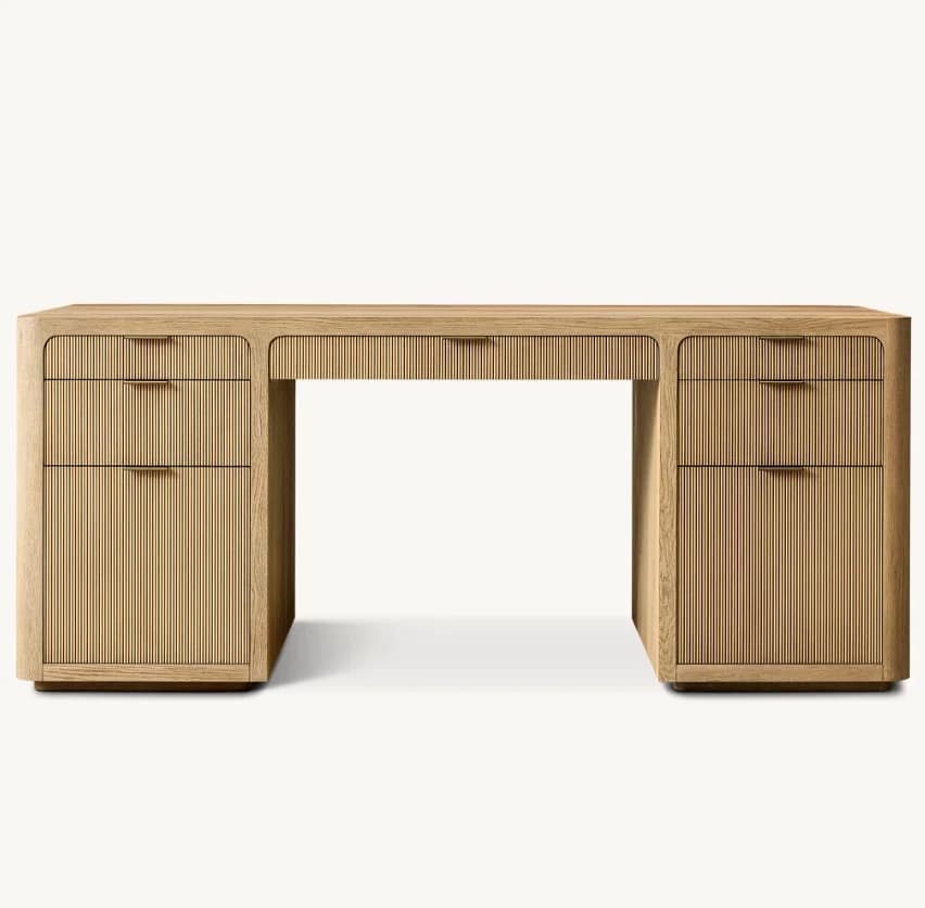 # Newest Design Luxury Home Office Furniture Modern Solid Oak Wood Office Desk