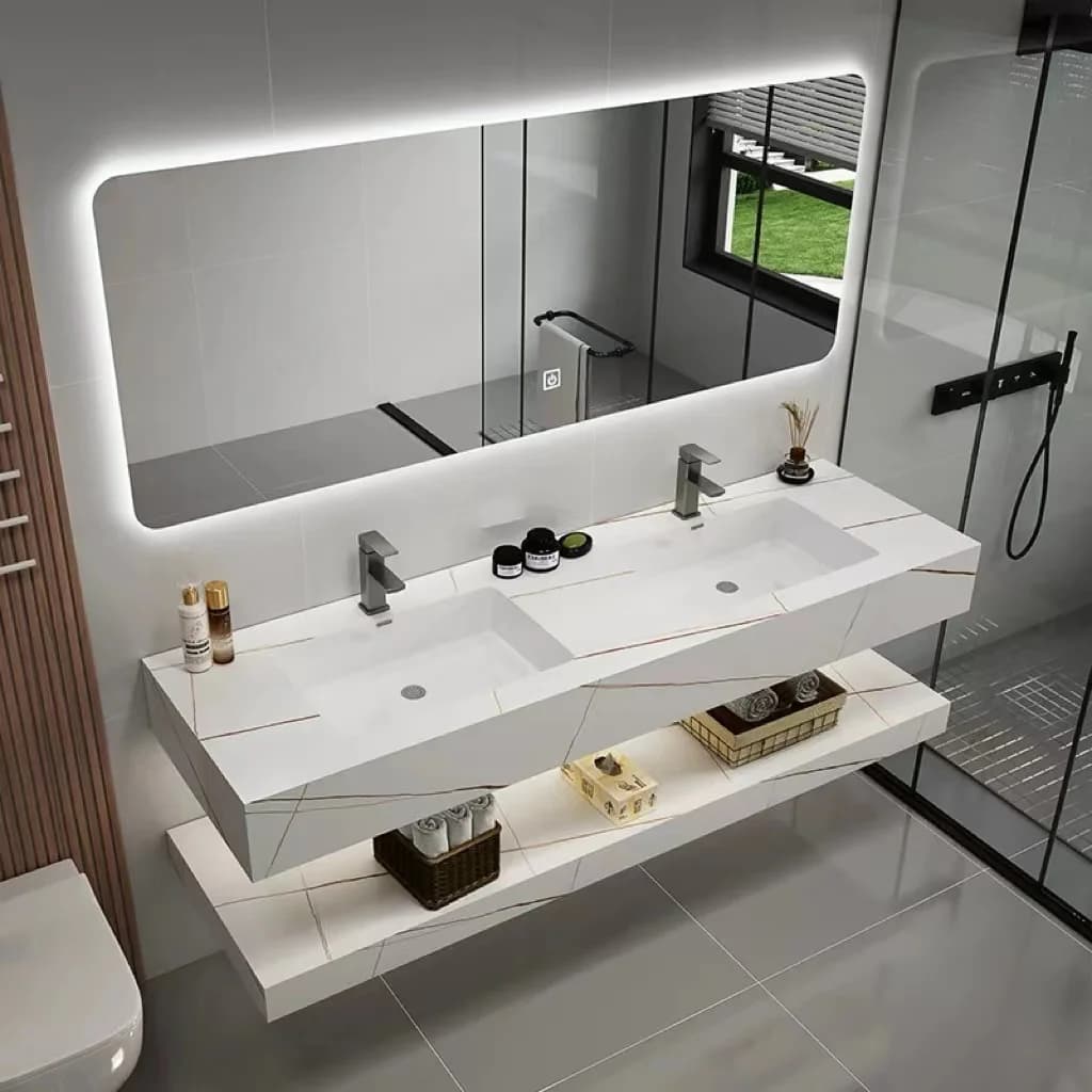 -For Good Selling Bathroom Cabinet  Vanity ,bathroom Cabinetsfrom Manufacturer Cabinet with Mirror &basin for Hotel Apartment&