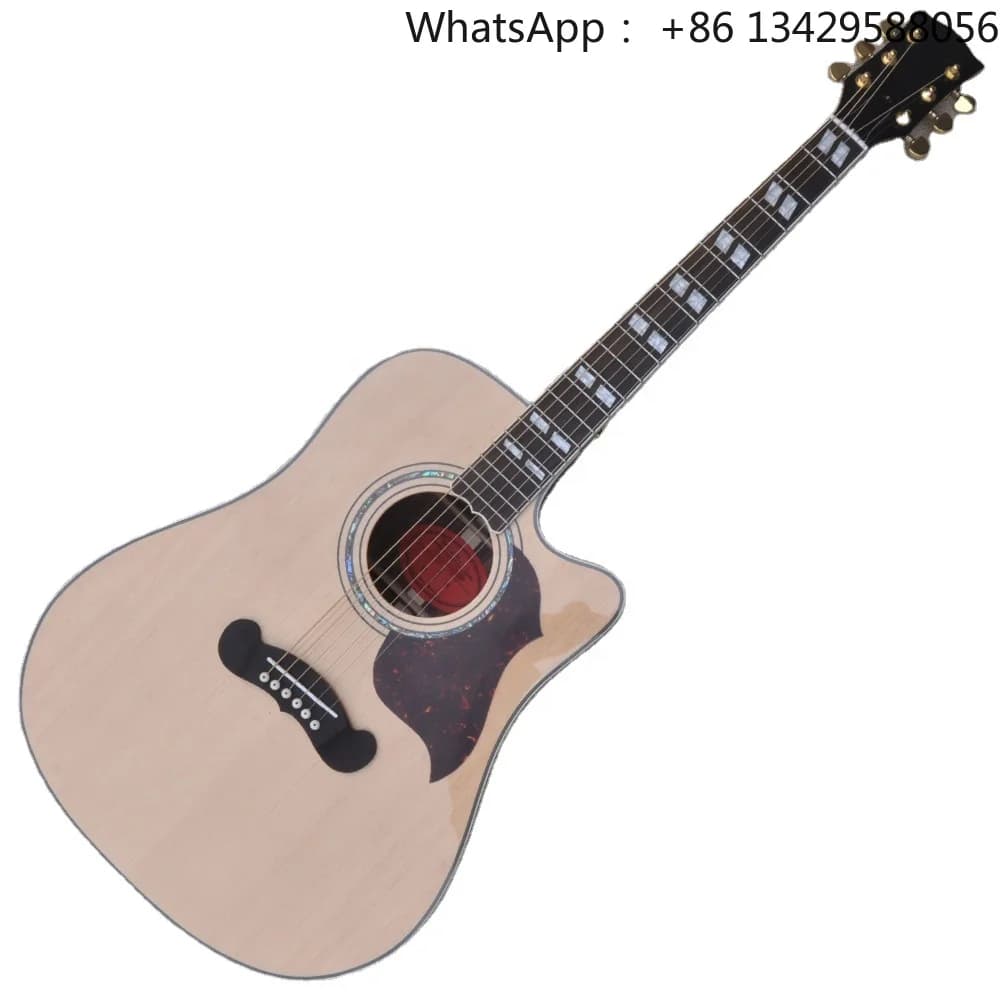 Flyoung 41 Inch Acoustic Guitar Top Solid Hummingbird Classical Guitar Stringed Instruments